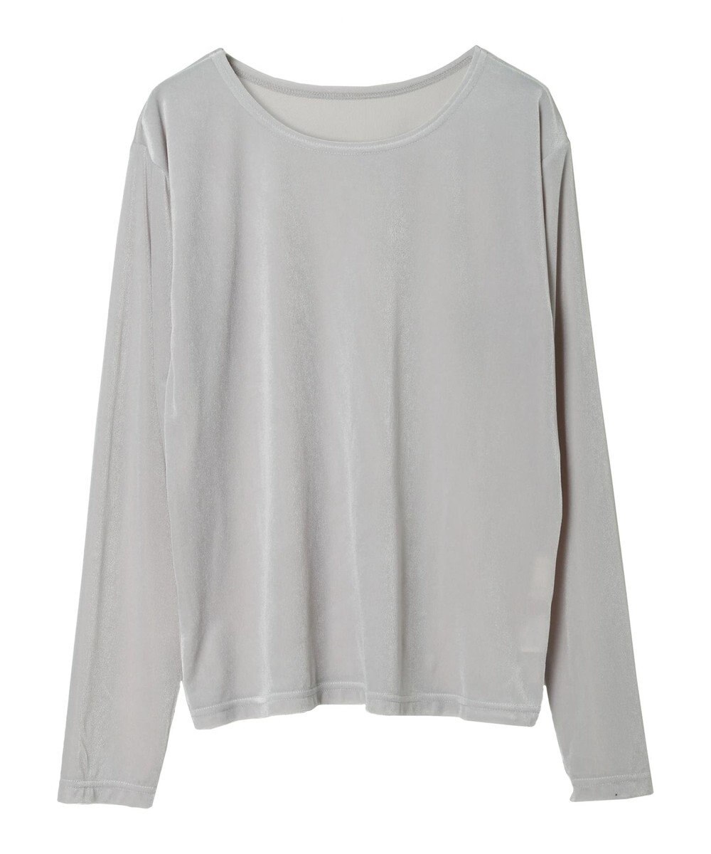 Green Parks クルーネックシアーベロアプルオーバー 