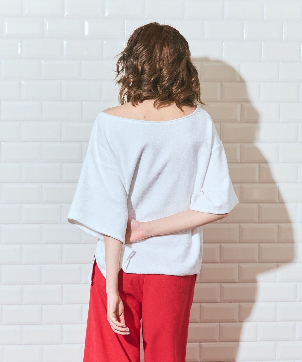 GRACE CONTINENTAL ナンバープリントループ裏毛トップ 