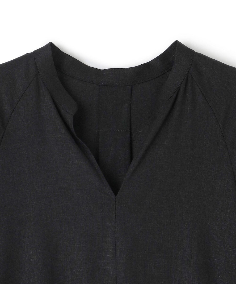 UNFILO 【洗える】リネンレーヨン カフタンワンピース 