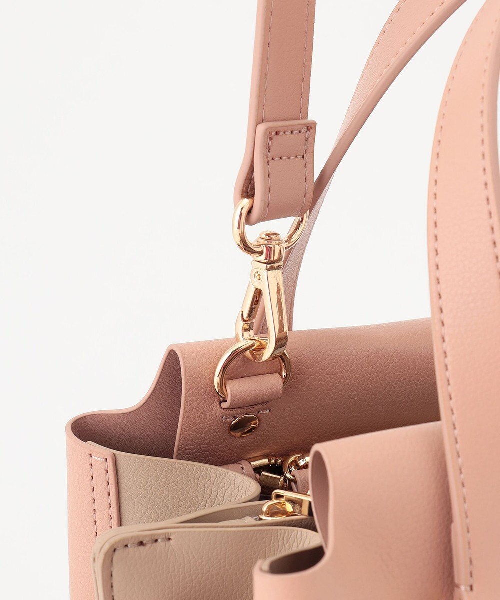 LA BAGAGERIE コンビカラー2WAYミニトートバッグ 