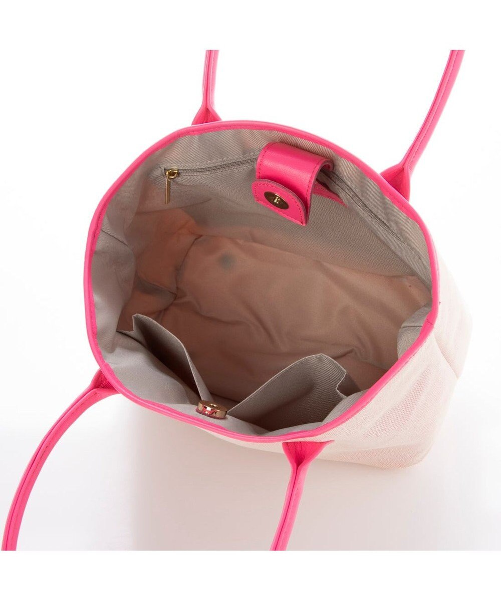 UNBILLION ペルケ perche / キャンバス・蛍光シープレザートートバッグ 