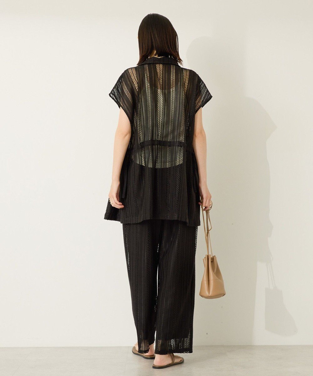 AMERICAN HOLIC 幾何学レースイージーパンツ 