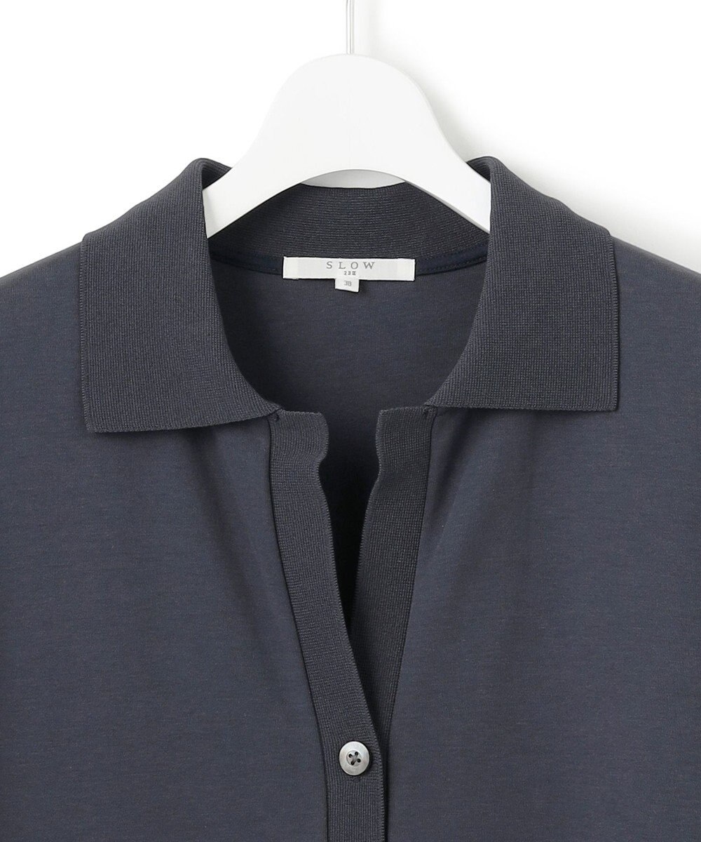 23区 L 【SLOW/一部店舗限定】ライトダンボール スキッパー ワンピース 