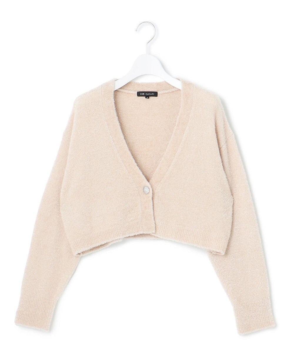 23区 【APPLAUDIR】ファンシーボレロ ビジューボタン Vネックカーディガン 