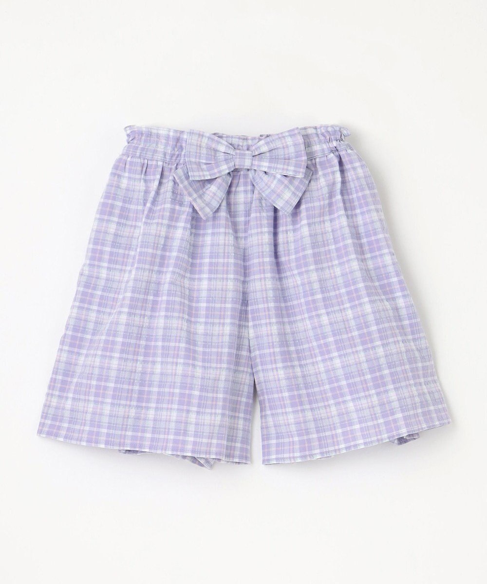 ANY KIDS チェック柄 ショート パンツ 