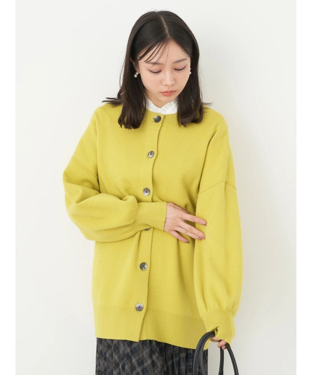 earth music&ecology やわらかタッチミドル丈カーディガン 