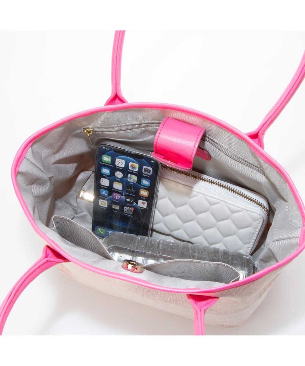 UNBILLION ペルケ perche / キャンバス・蛍光シープレザートートバッグ 