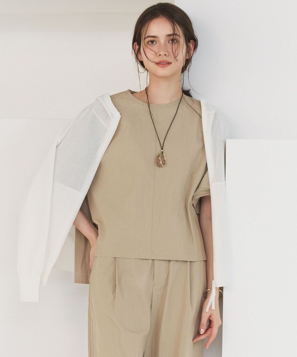 23区 【SLOW/一部店舗限定】シアーニット パーカー 