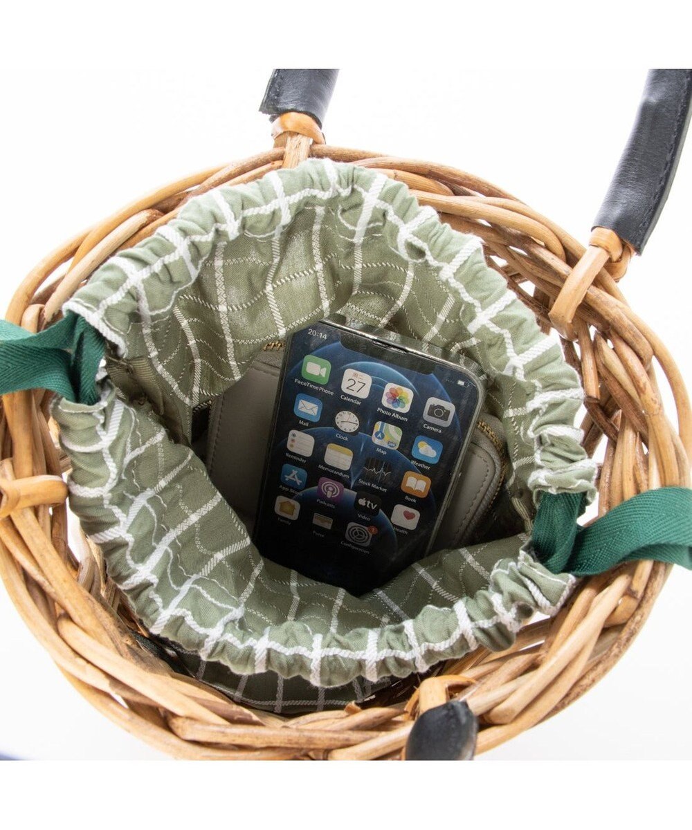 UNBILLION ペルケ perche / 透かし網姫路レザー2WAYかごバッグ 