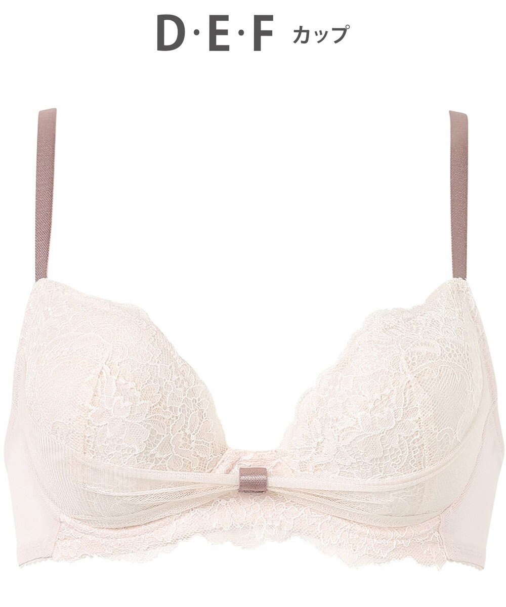 WACOAL 【ファーストリボンブラ】 ブラジャー 【若い世代の体型特徴を考えた設計仕様】 きれいな谷間をメイクしてキープ まるみのあるシルエット レディース BRB409 /ワコール 