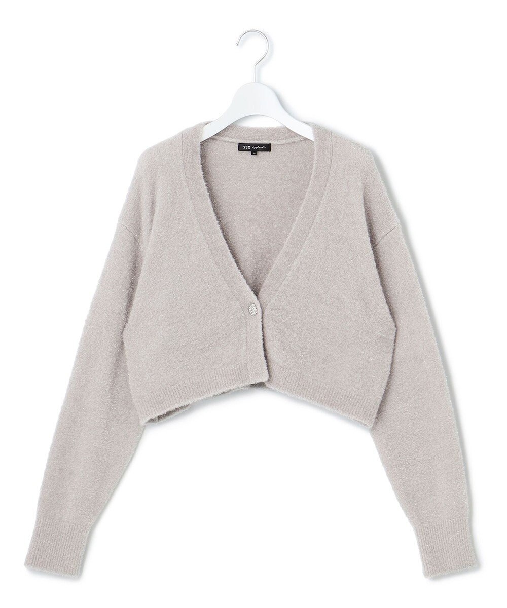 23区 【APPLAUDIR】ファンシーボレロ ビジューボタン Vネックカーディガン 