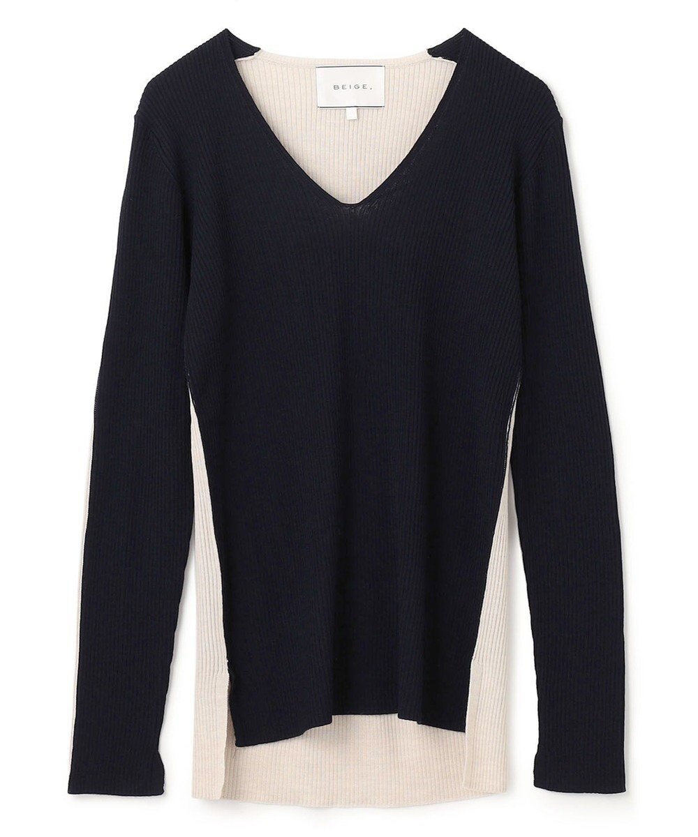 BEIGE， LA MONNAIE / Vネックニット 