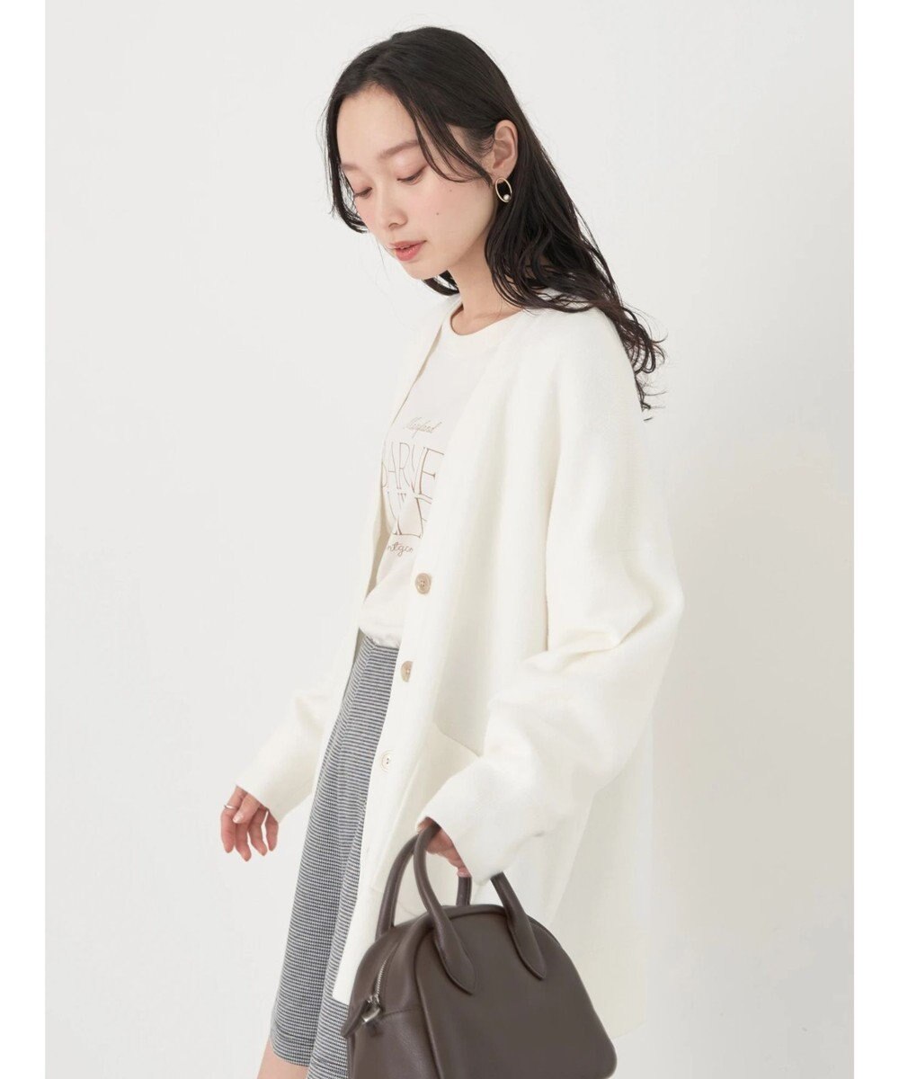 earth music&ecology やわらかタッチＶネックカーディガン 