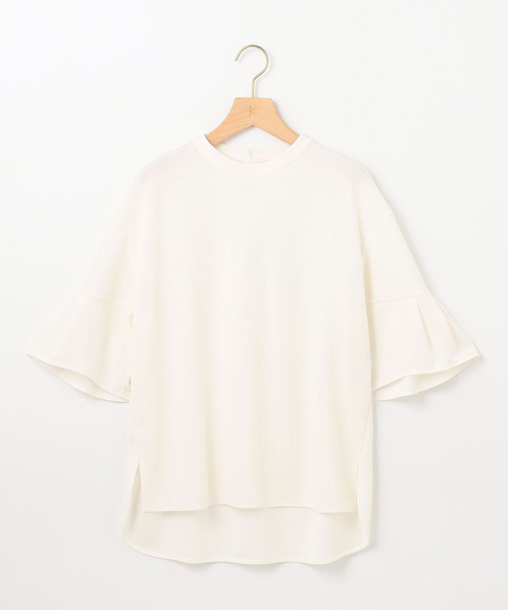 組曲 【UVケア・接触冷感】ライトアムンゼンジャージー袖フレア トップス 