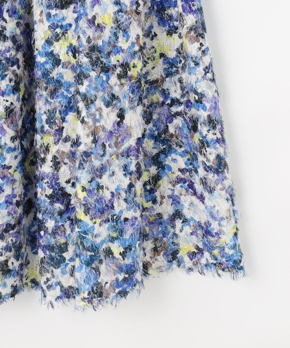 組曲 S ヘアリーフラワープリント スカート 