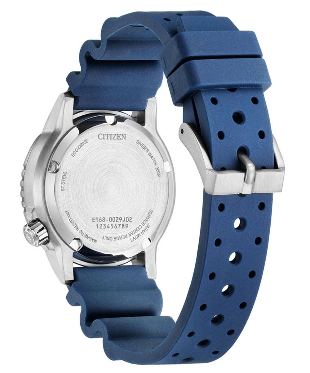 CITIZEN 【人気のボーイズサイズダイバー】電池交換不要の光発電エコ・ドライブ搭載ウオッチ 