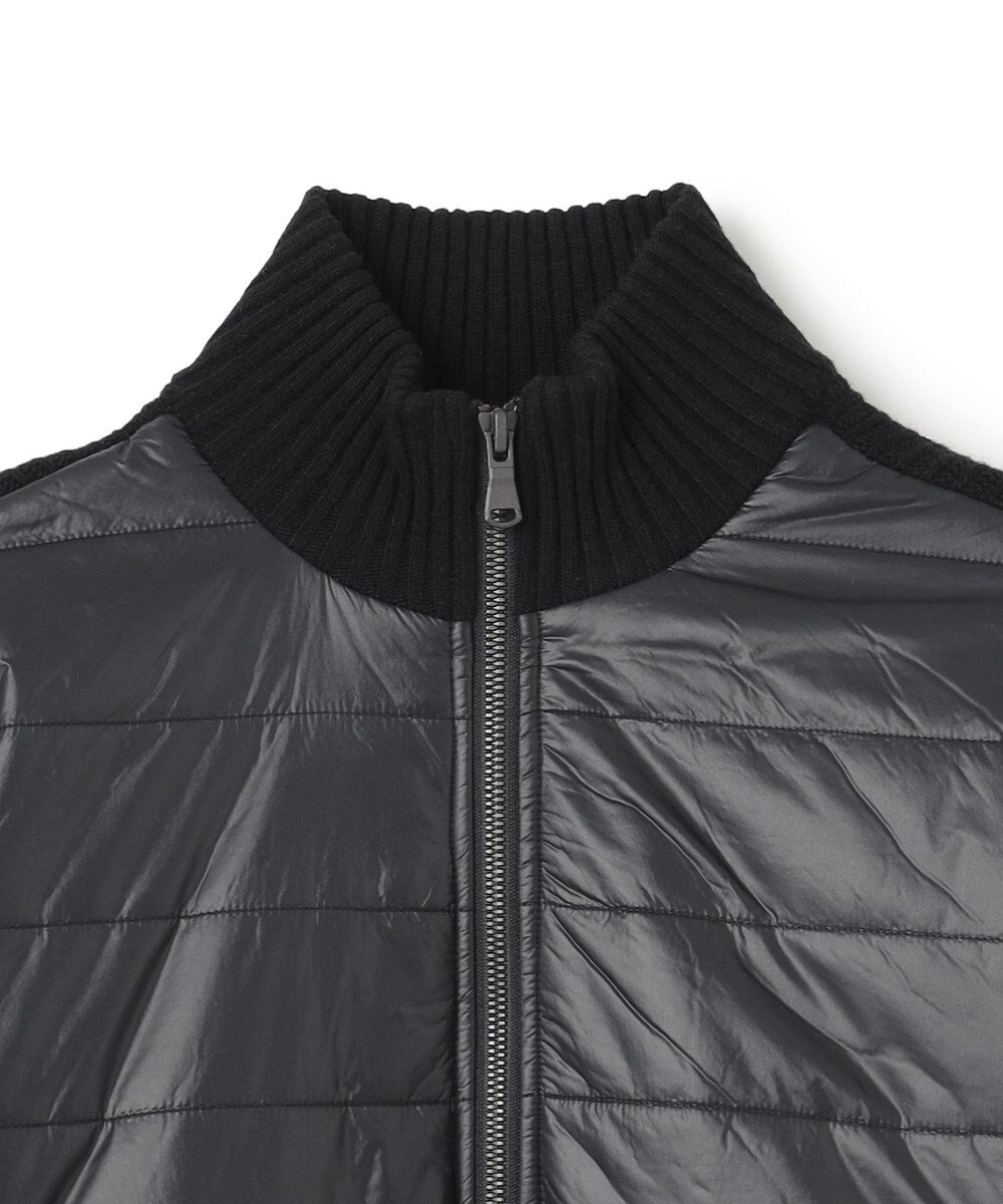 JOSEPH HOMME ニットブロックシルキーサテン　ニットブルゾン 