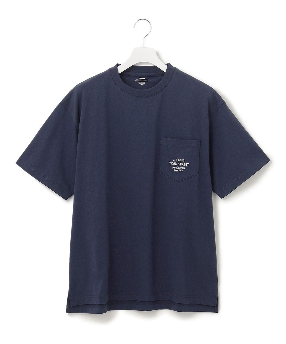 J.PRESS YORK STREET 【UNISEX】ワンポイント刺繍 ポケットTシャツ 
