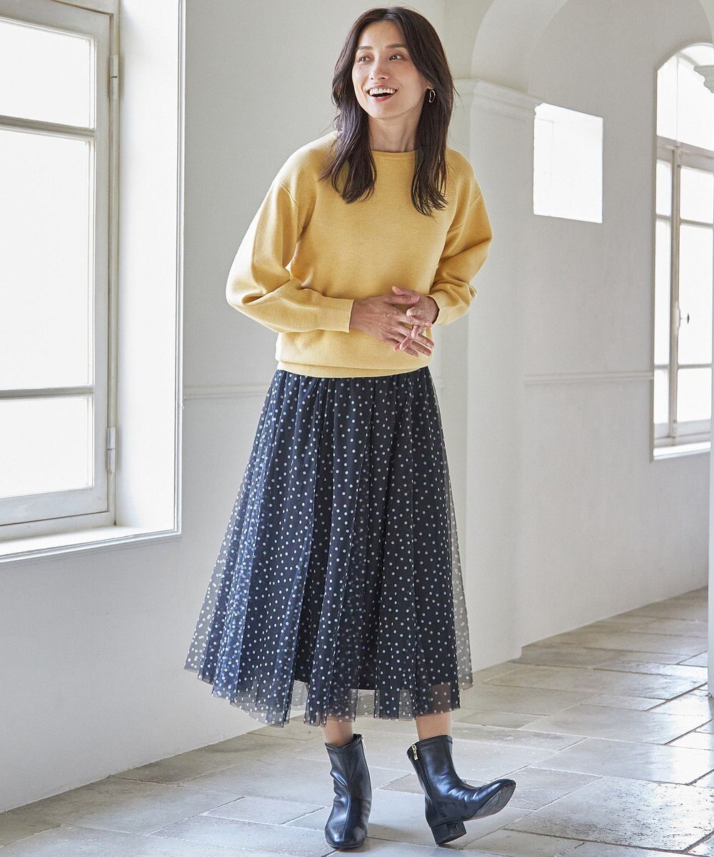 ANY 【洗濯機可能/8色展開】ハッピーカラーニット 