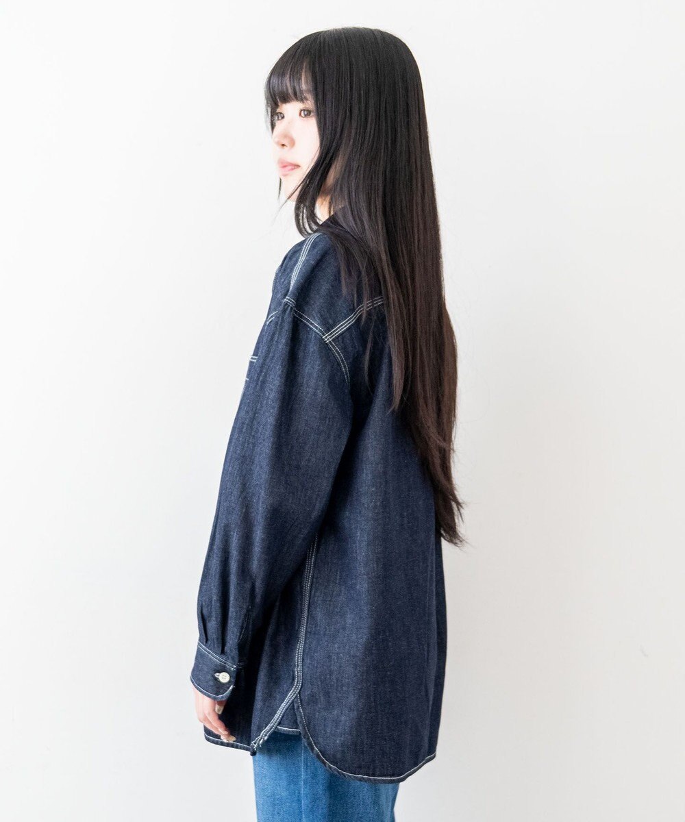 caqu work shirts ゆったりシルエットなワークシャツ 