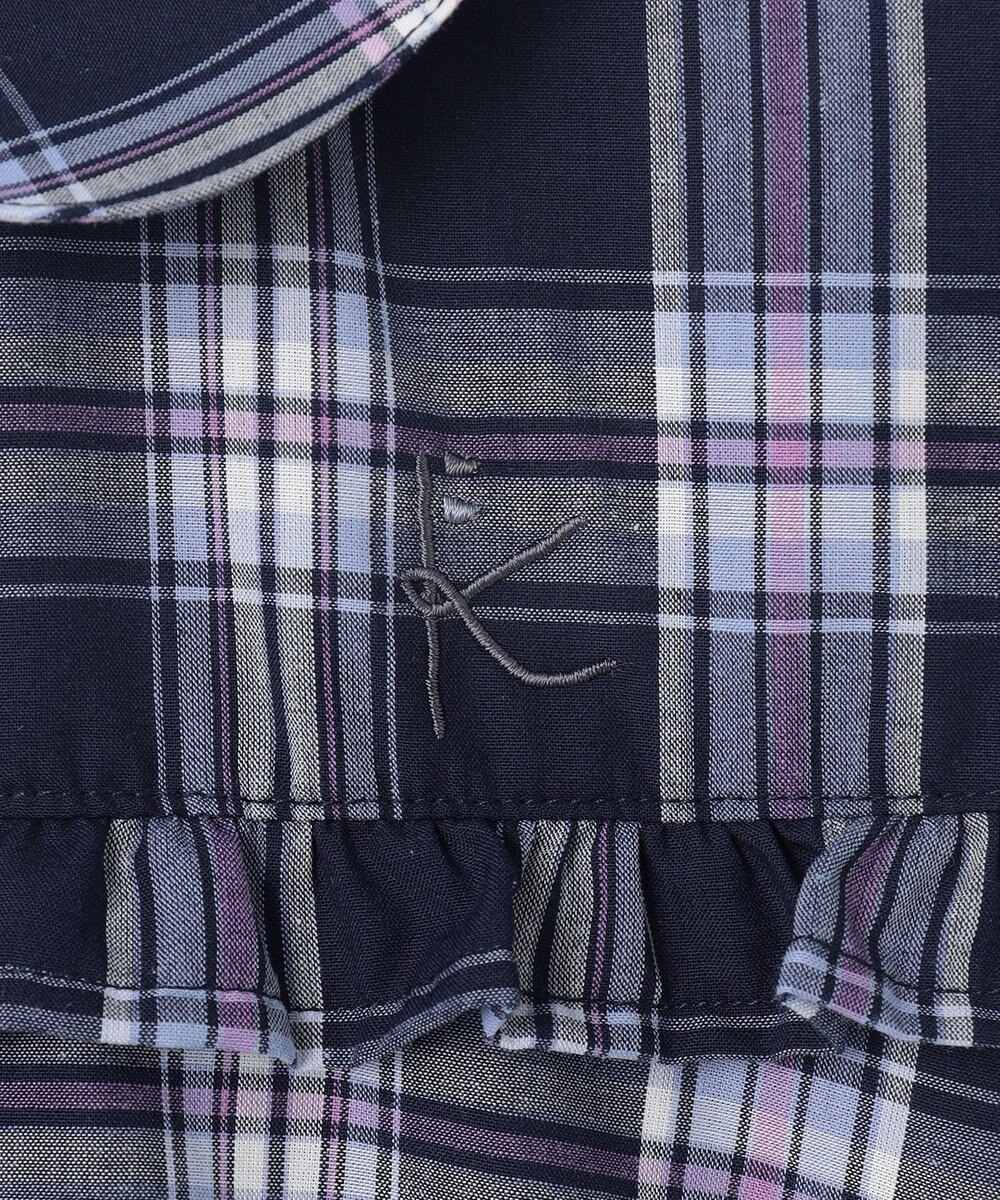 組曲 KIDS 【150-160㎝】プランタンチェック ワンピース 