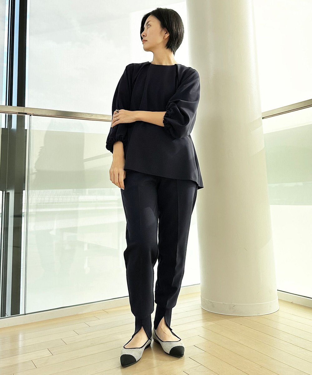 UNFILO 【セットアップ対応/ストレッチ】BEAUTY MOVE ブラウス 