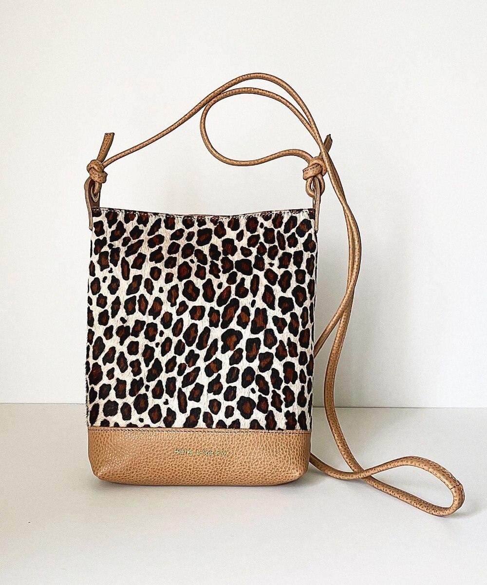 Hekhèr Le Style de Vie 【日本製】ハラコ×シュリンクレザー ショルダーバッグ 