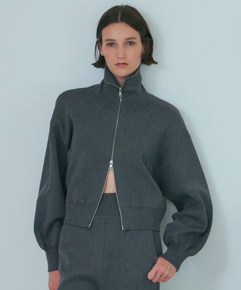 NAVE 【ReNAVE・洗える】スムースニット トラックジャケット 