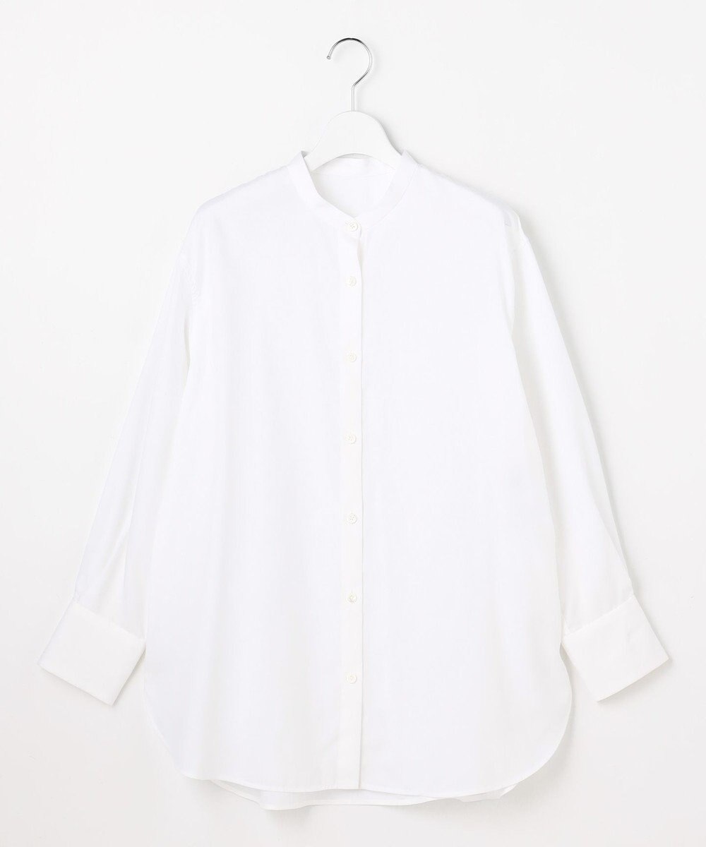 自由区 L SOMELOSバンドカラー ブラウス 