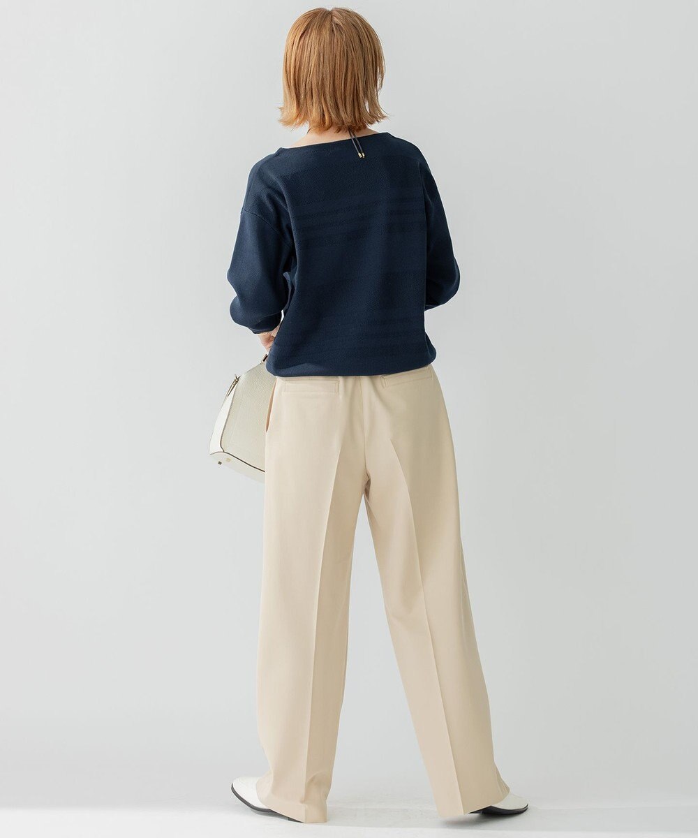 23区 【洗える】ラスターコットンポリエステル ニット 