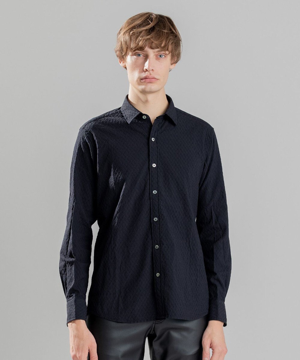 JOSEPH HOMME アロージャガードストレッチ　レギュラーカラーシャツ 