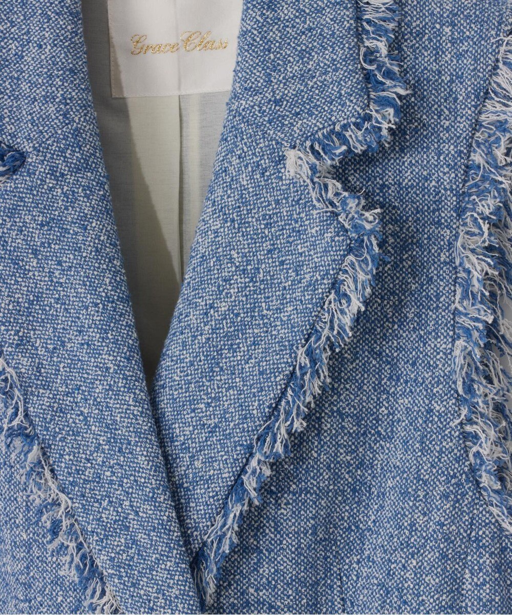 GRACE CONTINENTAL シャンブレーツイードジレ 