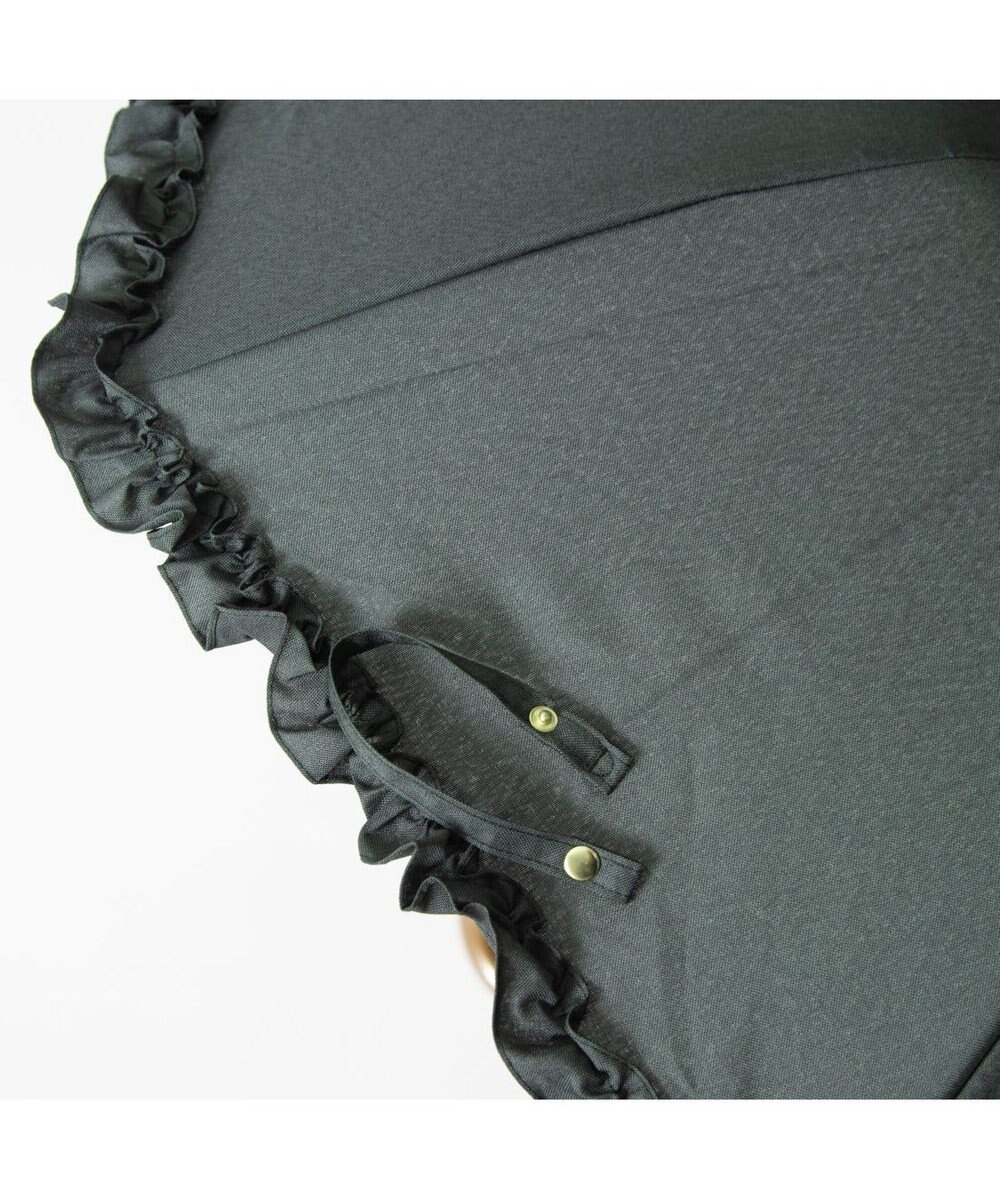 UNBILLION カシュネ cachenez / 【晴雨兼用】【日傘】 シャンプレーフリルトップレス折りたたみ傘 