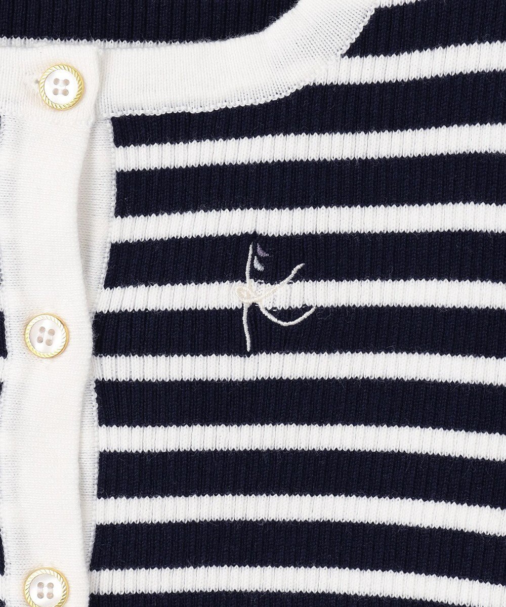 組曲 KIDS 【150-160cm】ボーダーカーディガン 