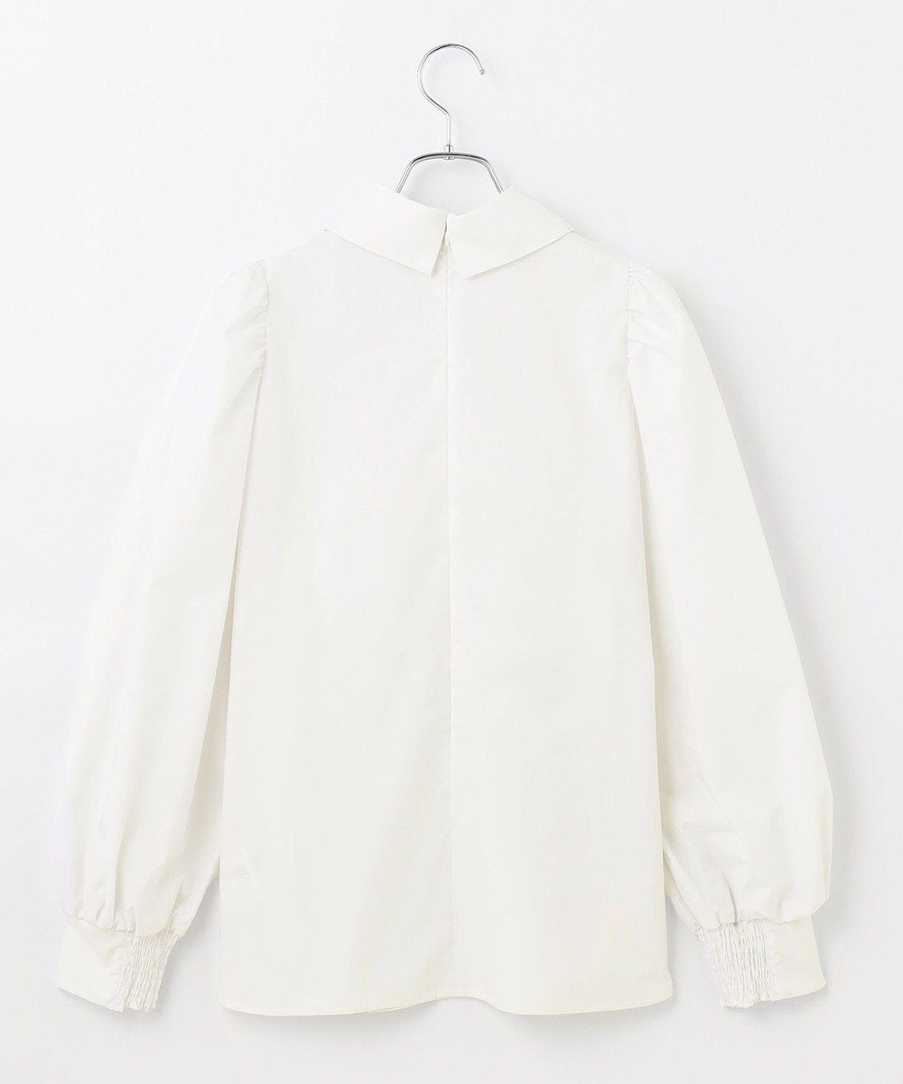 #Newans 【セレモニーにも】下から着られちゃう！尖り襟パフスリーブブラウス 