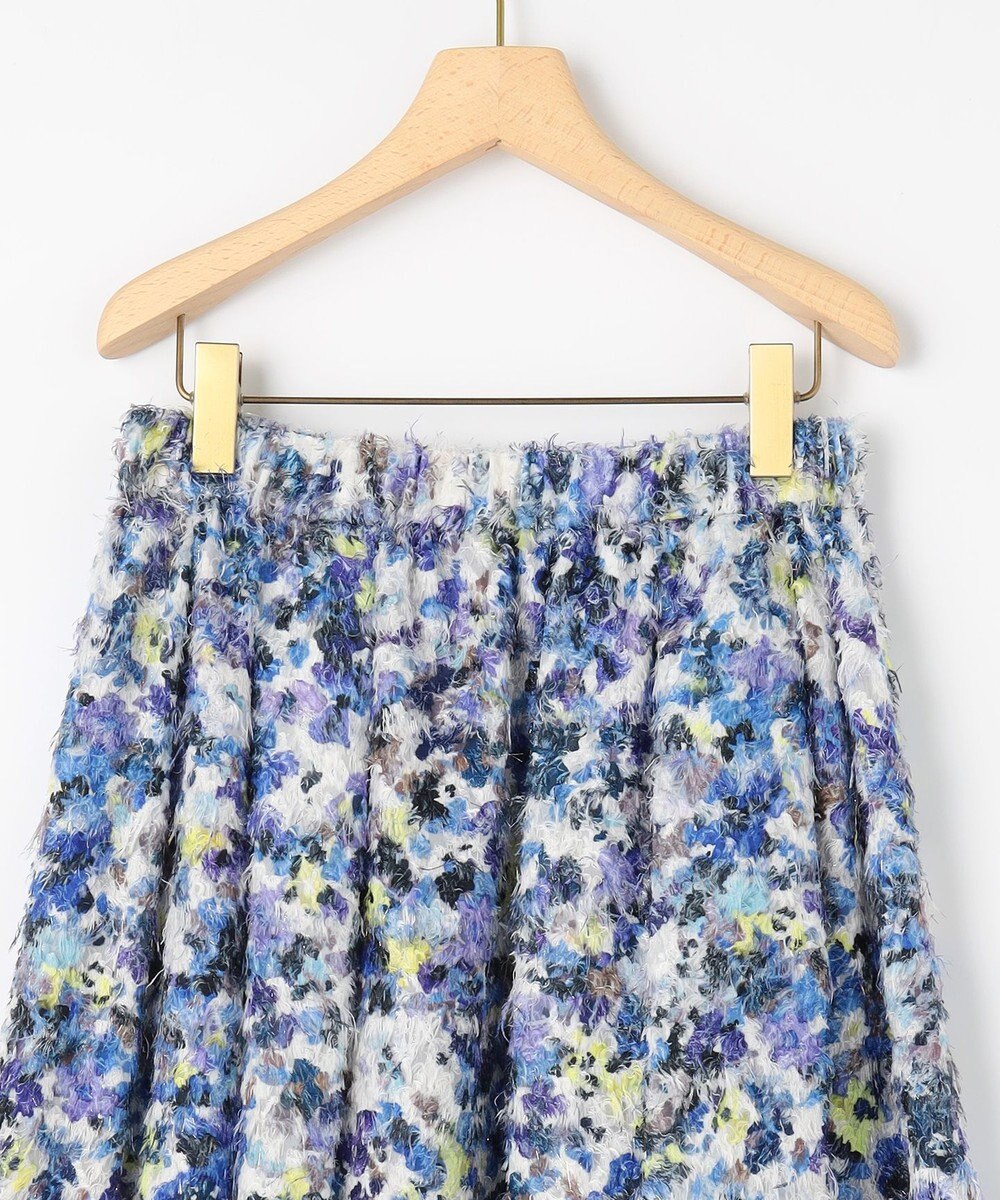 組曲 S ヘアリーフラワープリント スカート 