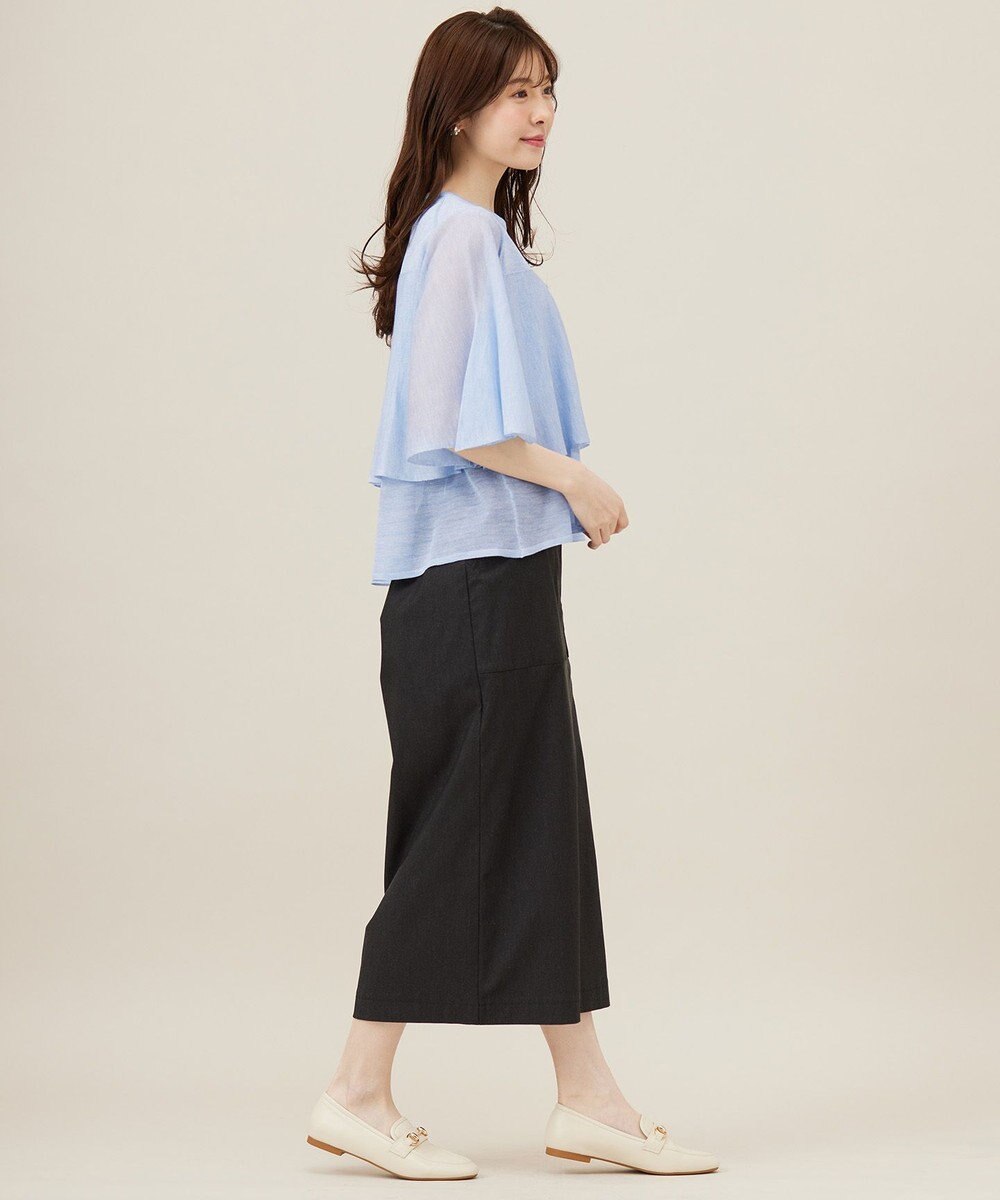 ANY SIS 【洗える】フリルシアー ニット 