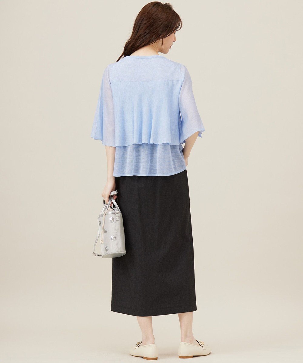 ANY SIS 【洗える】フリルシアー ニット 