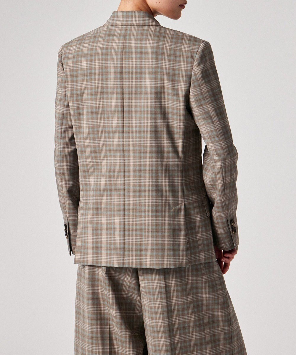 Paul Smith チェック ピークドラペル ダブルジャケット 