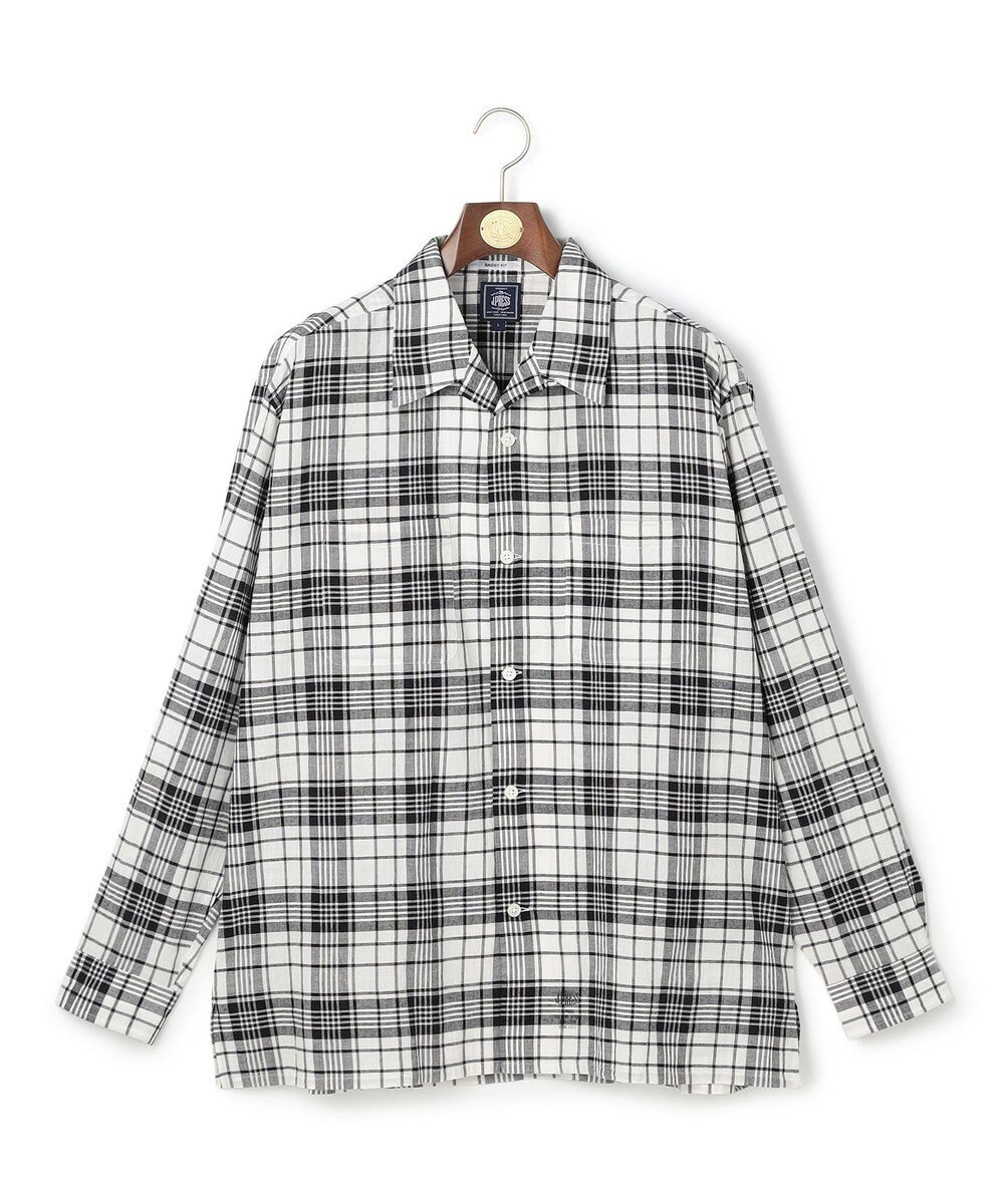J.PRESS MEN 【J.PRESS ORIGINALS】【UNISEX】Indian Madras Open Shirts / Baggy-Fit 