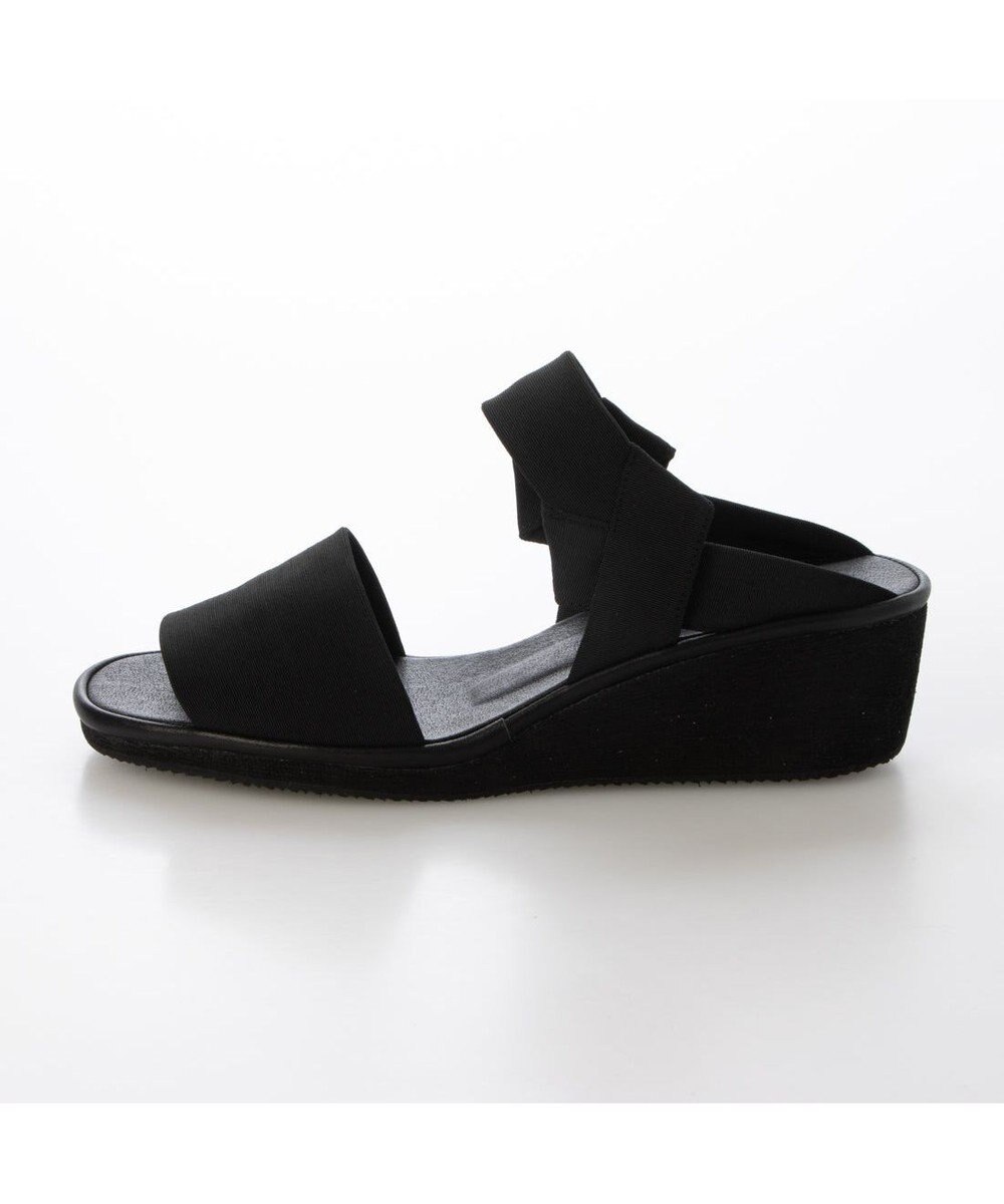 MODE ET JACOMO <D'ICI>ストレッチクロスウェッジサンダル 