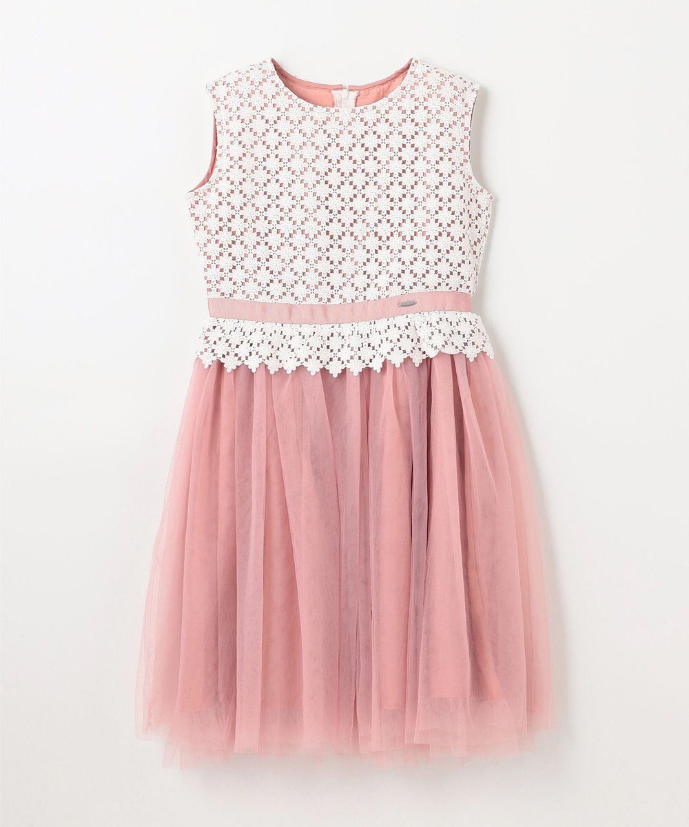 組曲 KIDS 【150-160㎝】フラワーレース ドレス 