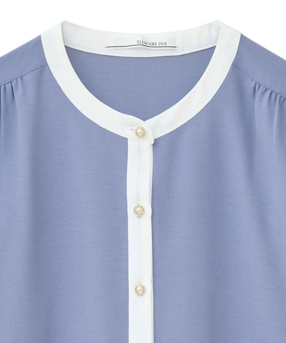 Green Parks ・ＥＬＥＮＣＡＲＥ　ＤＵＥ　バイカラーブラウス 