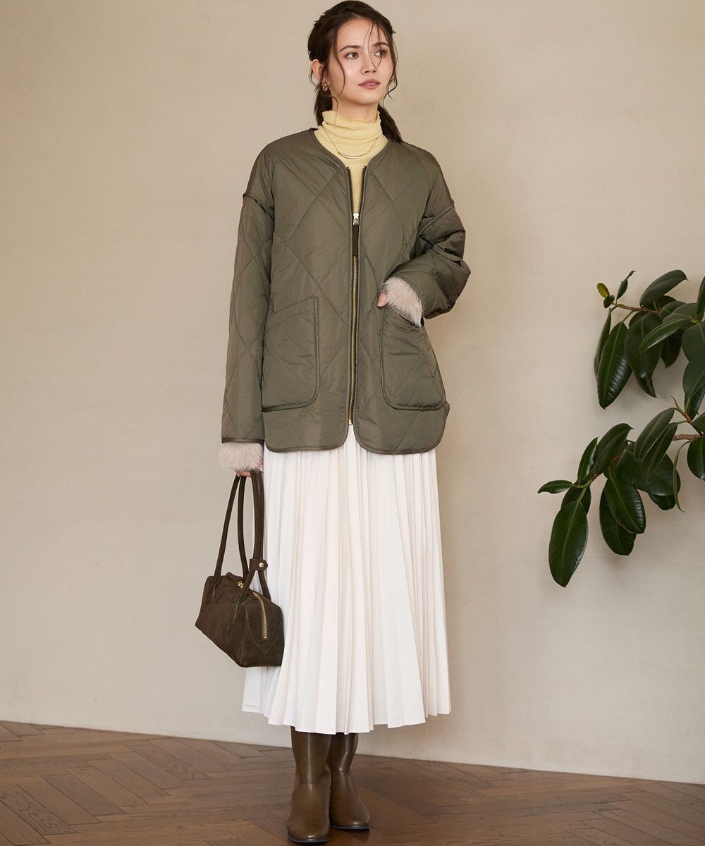 23区 L 【SLOW/一部店舗限定】シアーフライス タートルネック カットソー 