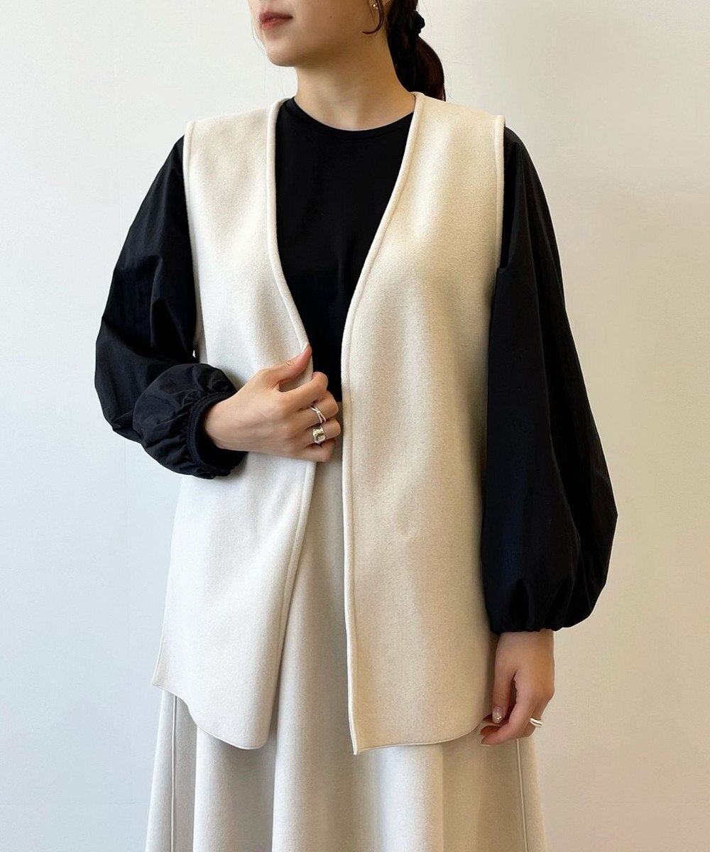 UNFILO 【セットアップ対応】ウールライク ジレ 