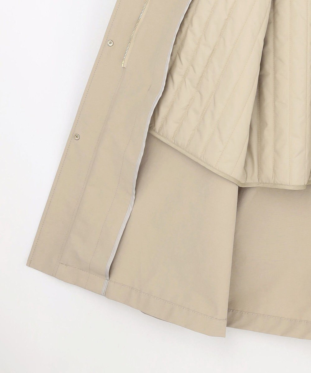 自由区 S コットンナイロンタッサースタンドカラー コート 