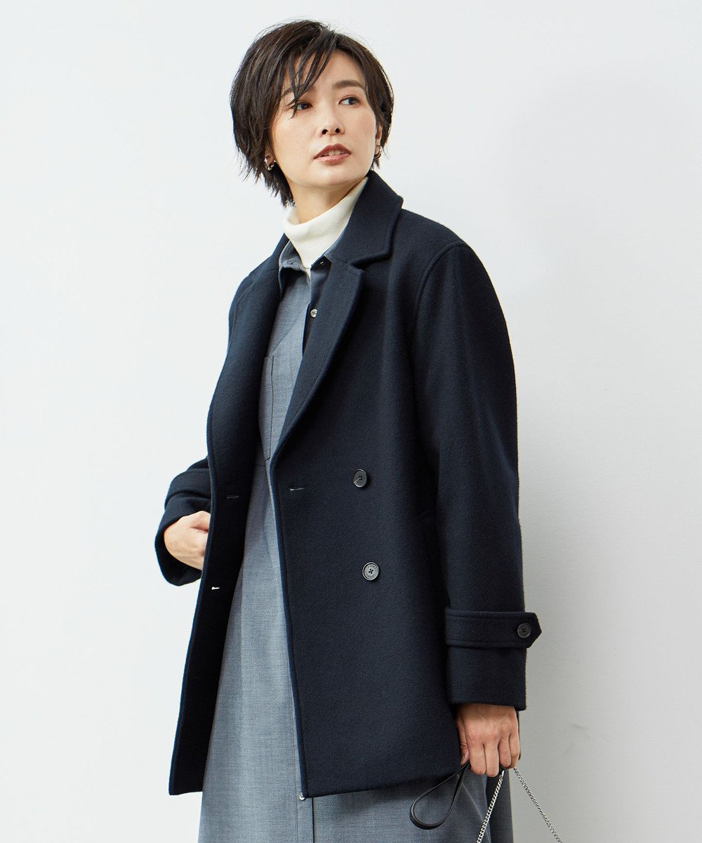 Jackal 140s ソフトメルトン Pコート / J.PRESS LADIES | ファッション 