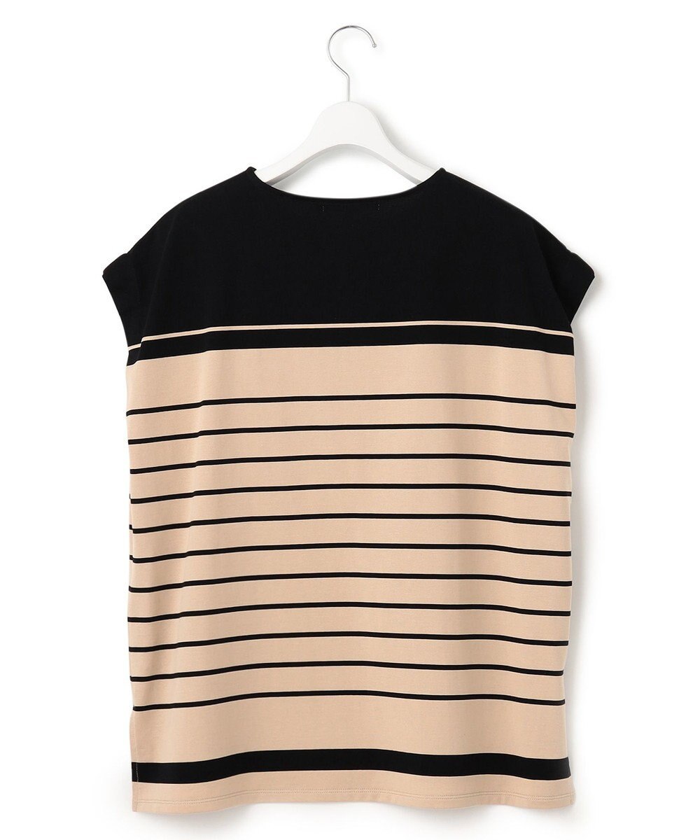 23区 S 【洗える】ランダムボーダー フレンチスリーブ カットソー 