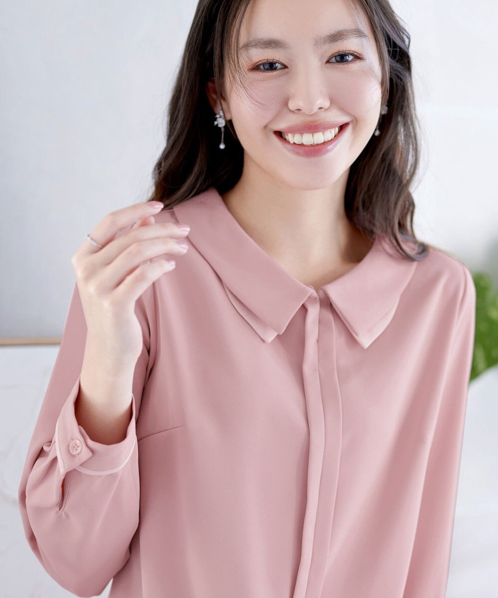 Tiaclasse レイヤードカラーブラウス 