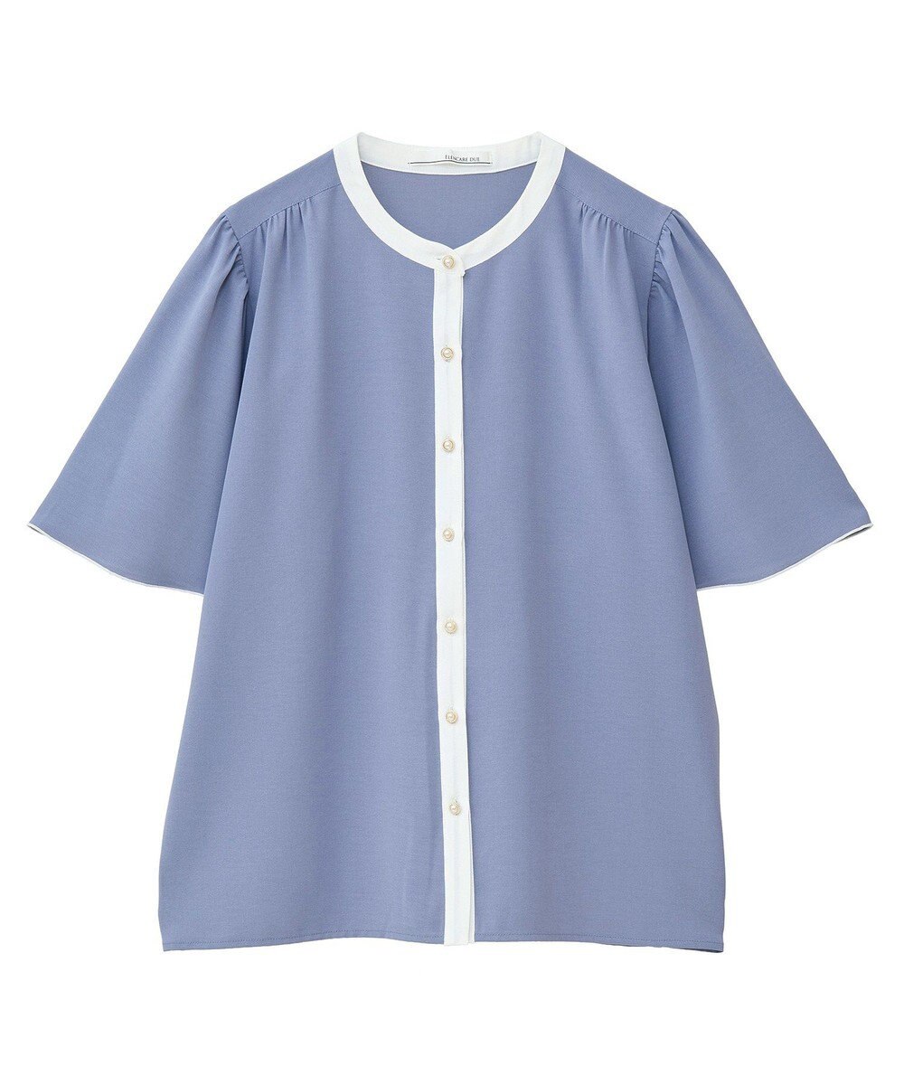 Green Parks ・ＥＬＥＮＣＡＲＥ　ＤＵＥ　バイカラーブラウス 